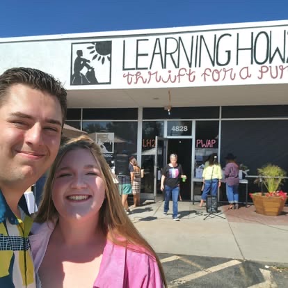 Adam and Carly Leveille at a local community event.