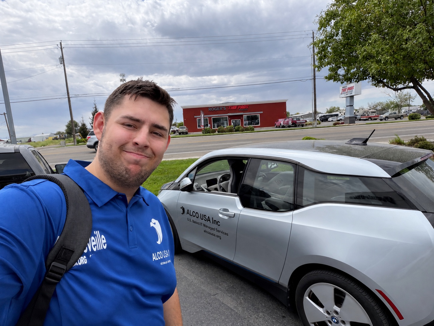 Adam Leveille arriving for field service in 2025.