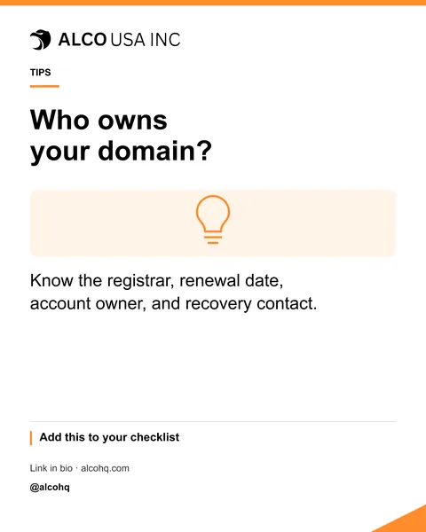 Who owns your domain?