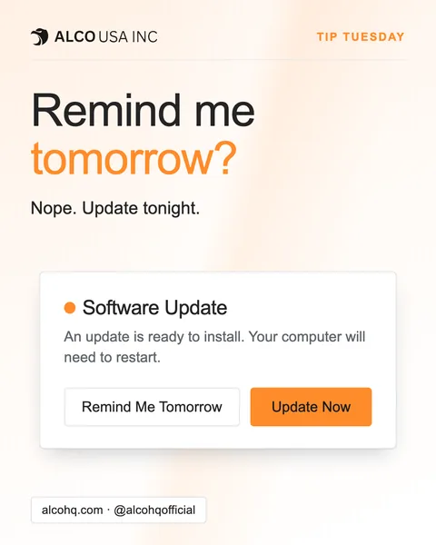 Remind me tomorrow?