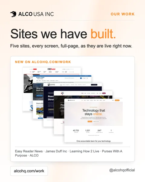 Sites we have built.