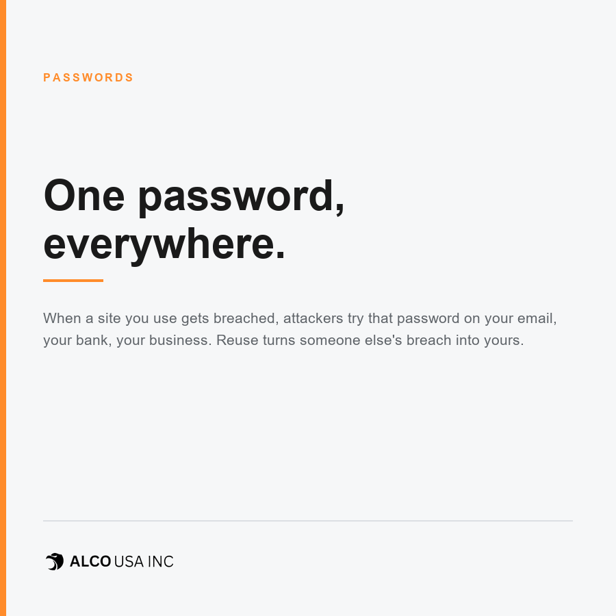 Reuse is the real password problem
